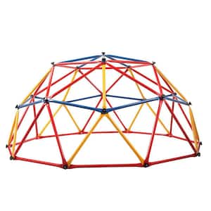 82.3 in. L x 79.7 in. W x 41.3 in. H Red Yellow Blue Multi-Color Indoor/Outdoor Children Climber, Climbing Dome