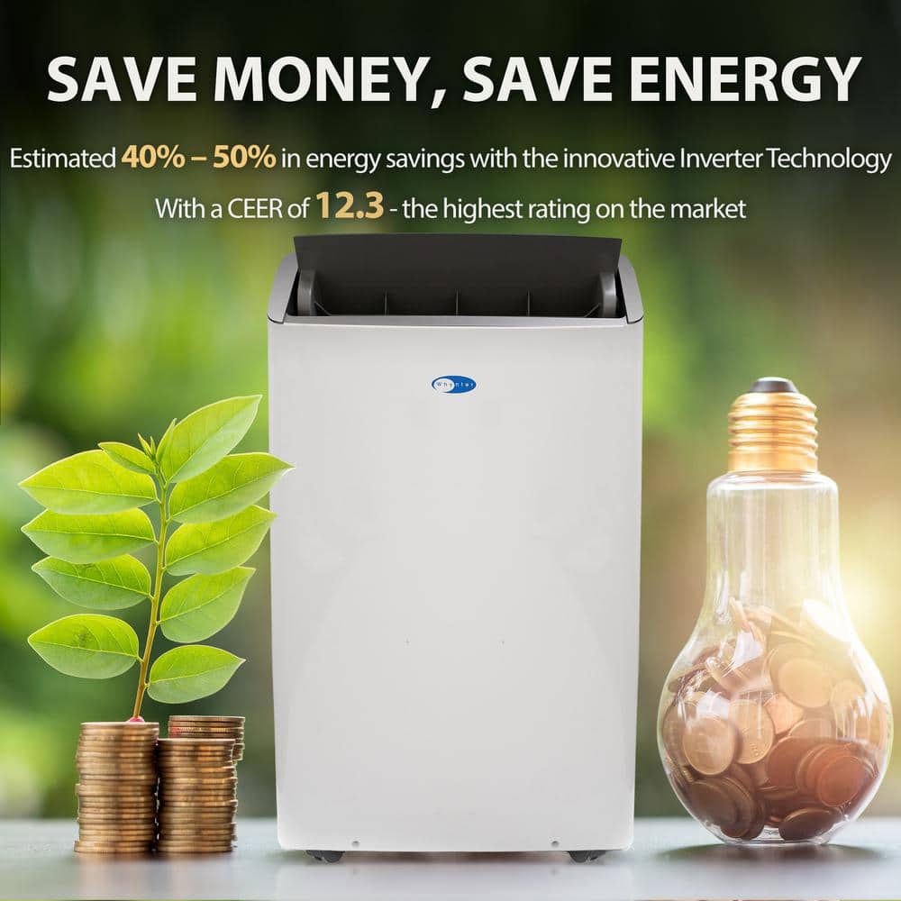 Whynter 14,000 BTU White Portable Air Conditioner with Heater