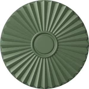 19-3/4" x 1-3/8" Shakuras Urethane Ceiling (For Canopies upto 5"), Hand-Painted Athenian Green