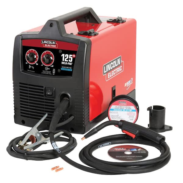 Lincoln Electric 125 Amp 115-Volt Weld-Pak 125 HD Flux-Cored Wire Welder with .035 in. Flux-Core Welding Wire (1 lb. Spool)