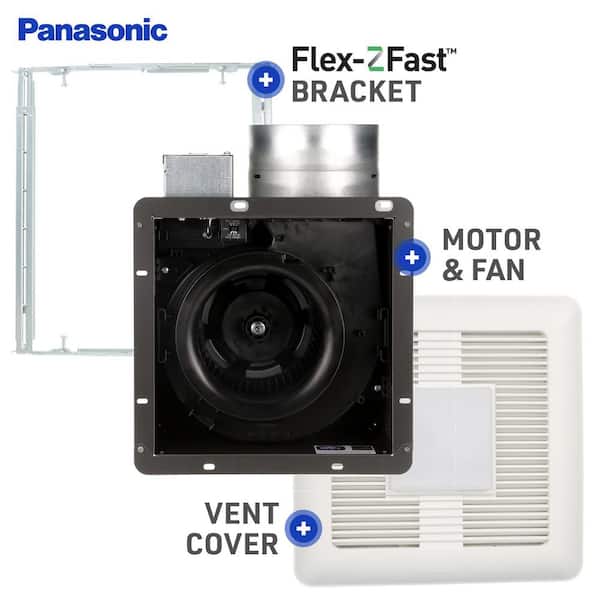 Panasonic WhisperCeiling DC with LED light, Pick-A-Flow 110, 130 
