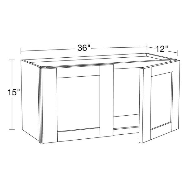 Contractor Express Cabinets Arlington Vesper White Plywood Shaker Stock  Assembled Corner Kitchen Cabinet Soft Close 36 in W x 21 in D x 34.5 in H  EZR3621LSS-AVW - The Home Depot