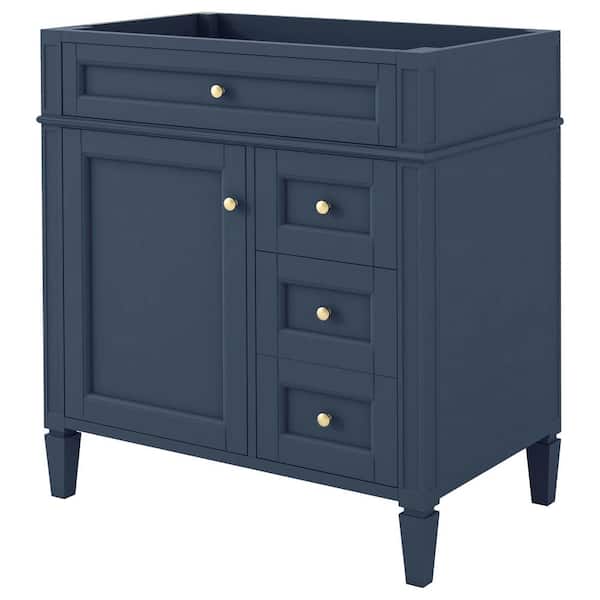 Boosicavelly 30 in. W x 18 in. D x 33 in. H Bath Vanity Cabinet without Top in Blue