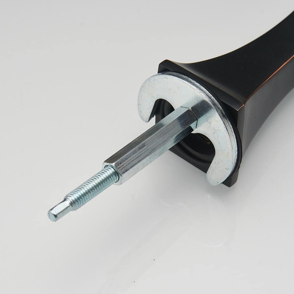 Oil-Rubbed Bronze 8-Inch Widespread Waterfall Bathroom Faucet