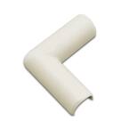 Wiremold CordMate Cord Cover Flat Elbow, Ivory