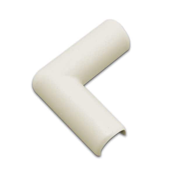 Wiremold CordMate Cord Cover Flat Elbow, Cord Hider for Home or Office, Holds 1 Cable, Ivory