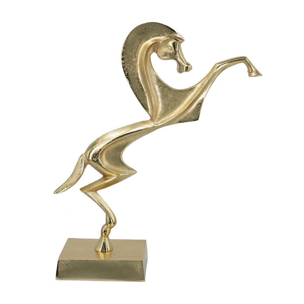 Gold 15 in. x 17.7 in. Horse Metal Animals price history on PriceWatchPro
