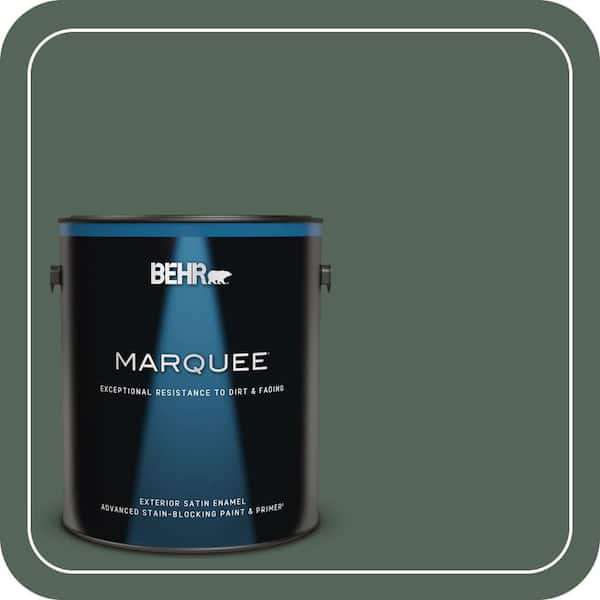 BEHR MARQUEE 1 gal. #460F-6 Medieval Forest Satin Enamel Exterior Paint & Primer