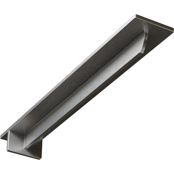 Ekena Millwork 20 in. x 3 in. x 2 in. Stainless Steel Unfinished Metal Heaton Bracket