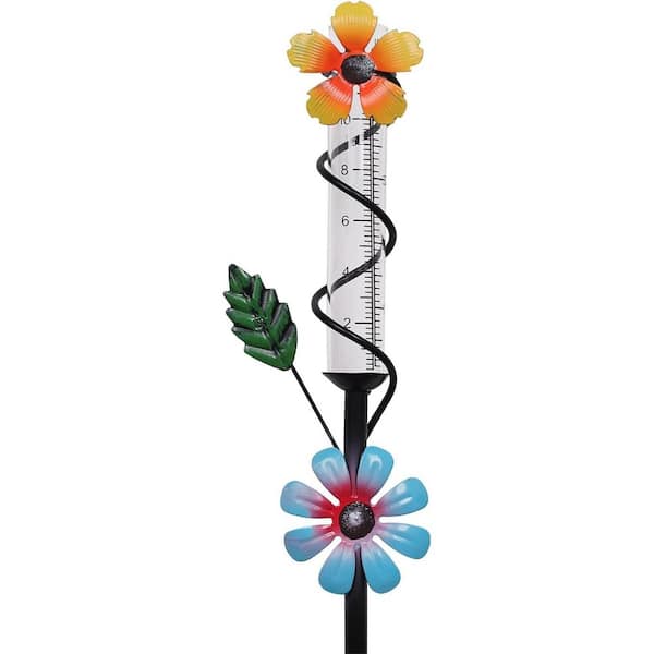 5 in. Plastic Tube Rain Gauge-Lawn and Garden Yard Decor