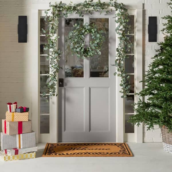 Ciotti 11 in. Industrial Square Aluminum Outdoor Lights Hardwired Wall Lantern Sconce with No Bulbs Included (2-Pack)