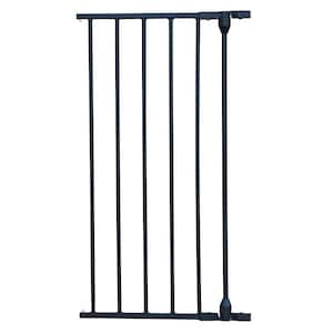 29.5 in. H x 15 in. W x 2 in. D Extension for XpandaGate Expandable Gate, Black