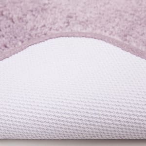 Pure Perfection Lavender 20 in. x 60 in. Nylon Machine Washable Bath Mat