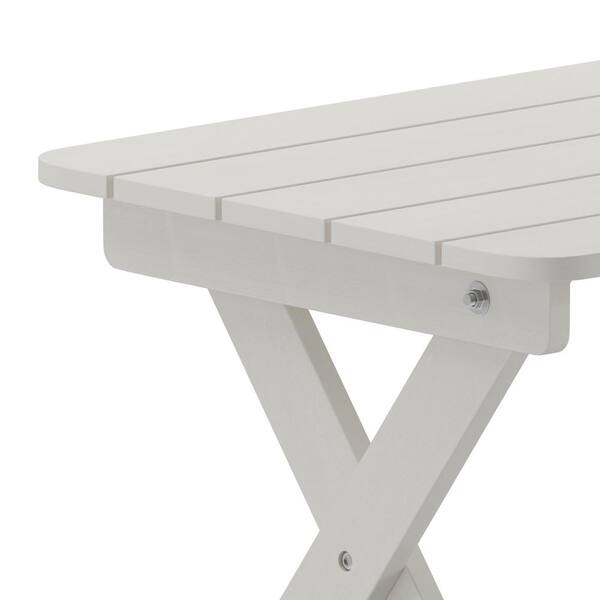 White plastic garden online table