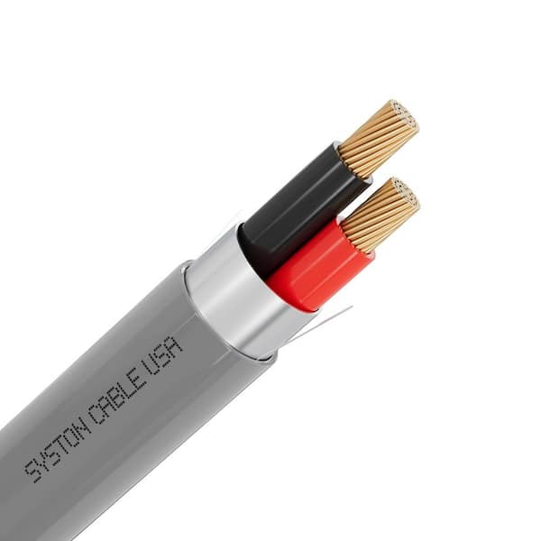 50 ft. 18/2 Gray Shielded Stranded Bare Copper CL3R-Riser Rated Low Voltage Security/Alarm/Control Wire Indoor/Outdoor