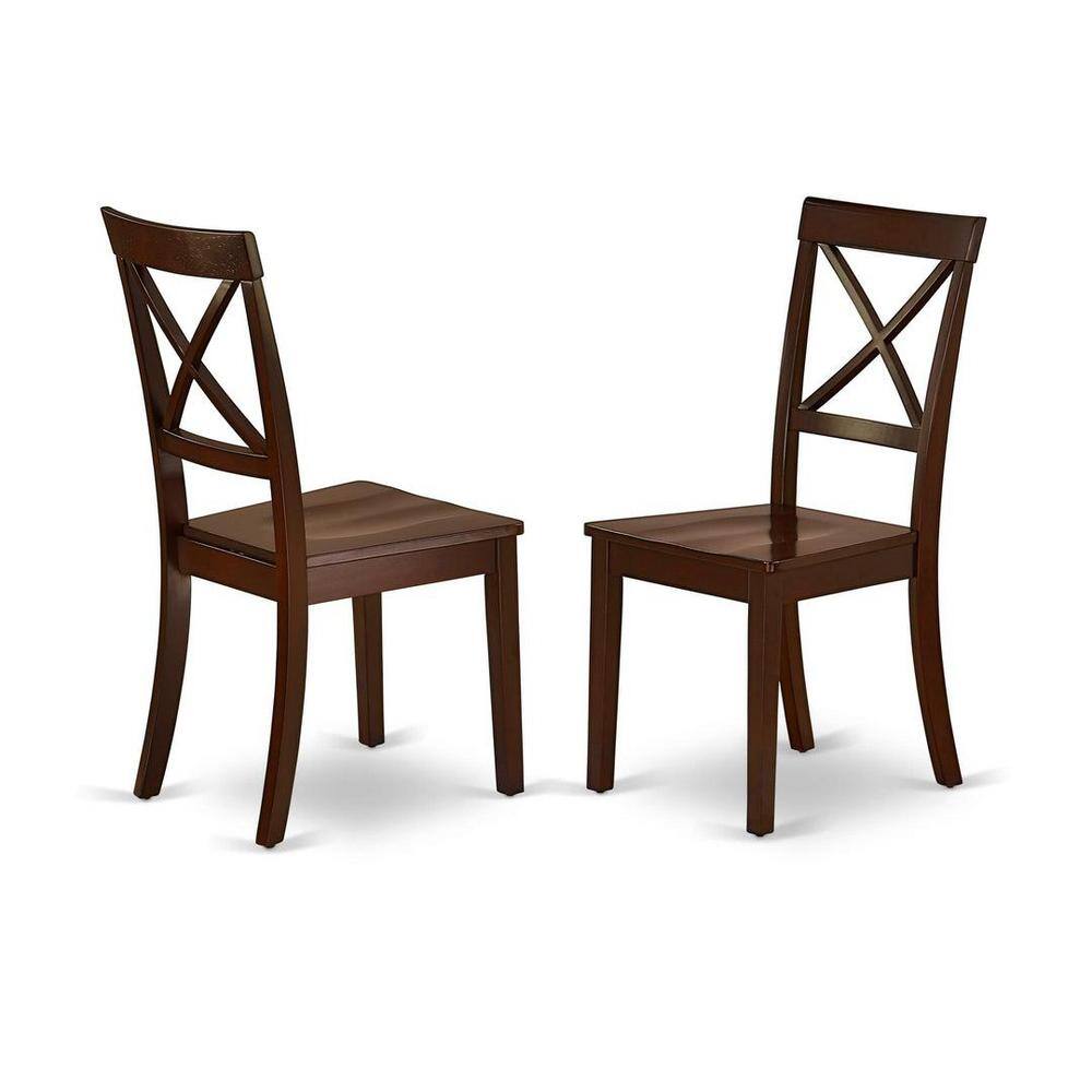 Mahogany Round Pedestal Dining Table with 4 Chairs