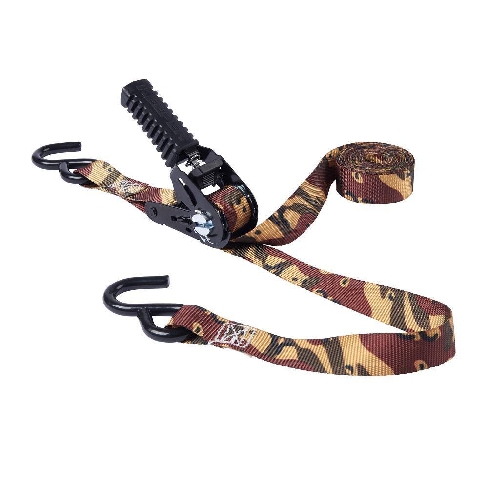 Keeper 1 in. x 12 ft. 500 lbs. Keeper Camo Pistol Grip Ratchet Tie Down