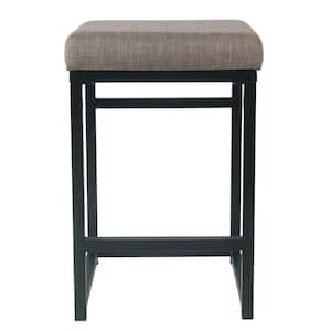 Open Back Metal 24 in. Brown Bar Stool