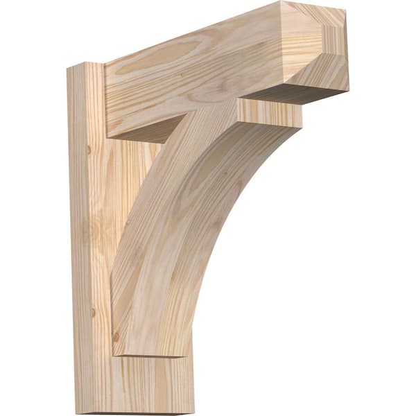 Ekena Millwork 6 in. x 16 in. x 16 in. Douglas Fir Thorton Craftsman Smooth Outlooker