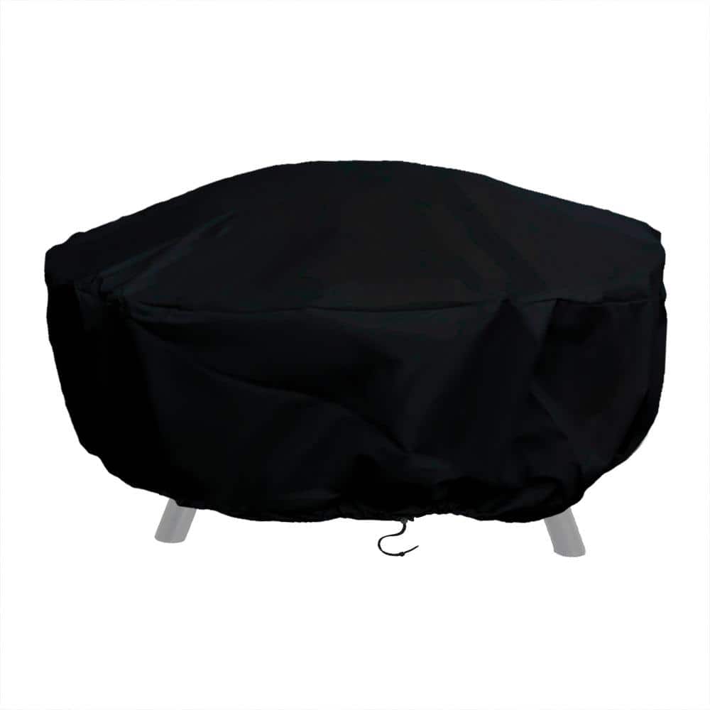 Sunnydaze Decor 60 in. Durable WeatherResistant Round Fire Pit Cover FI6024BLK3INV The Home