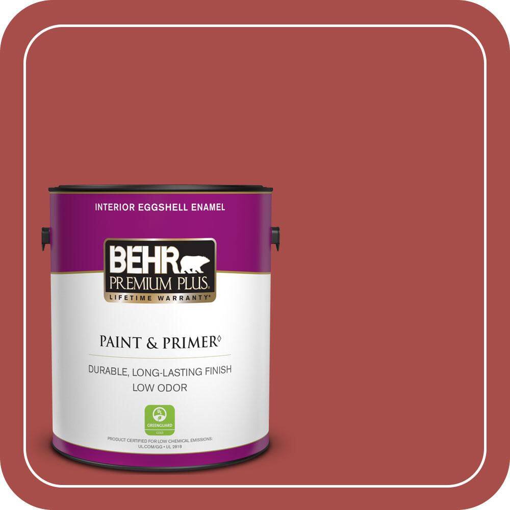 1 gal. Home Decorators Collection #HDC-CL-09 Persimmon Red Eggshell Enamel Low Odor Interior Paint & Primer price history on PriceWatchPro