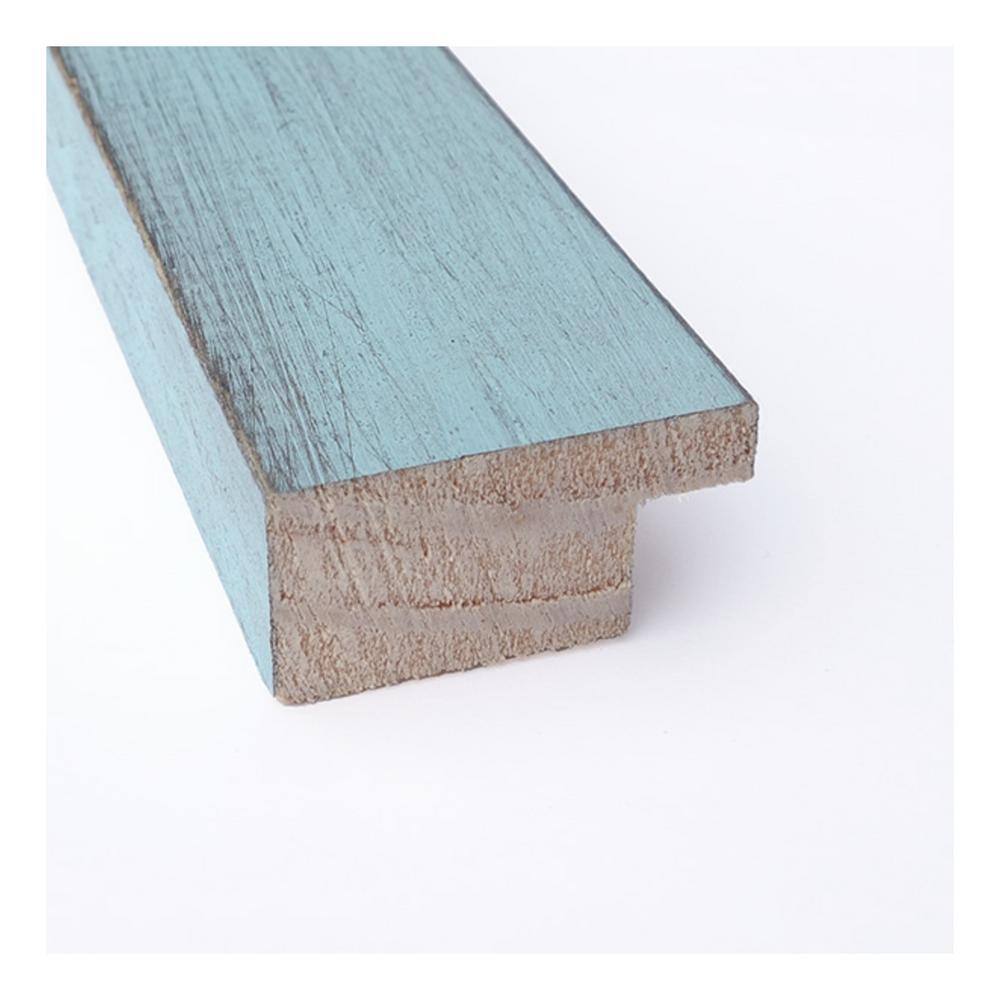 Sky Blue Rustic Wood Framed Magnetic Board 28x20