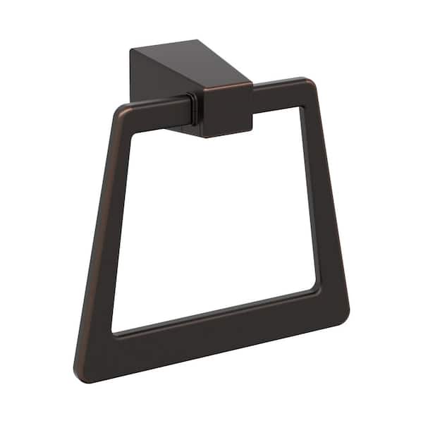 Amerock Blackrock 6-13/16 in. (173 mm) L Towel Ring in Oil Rubbed Bronze