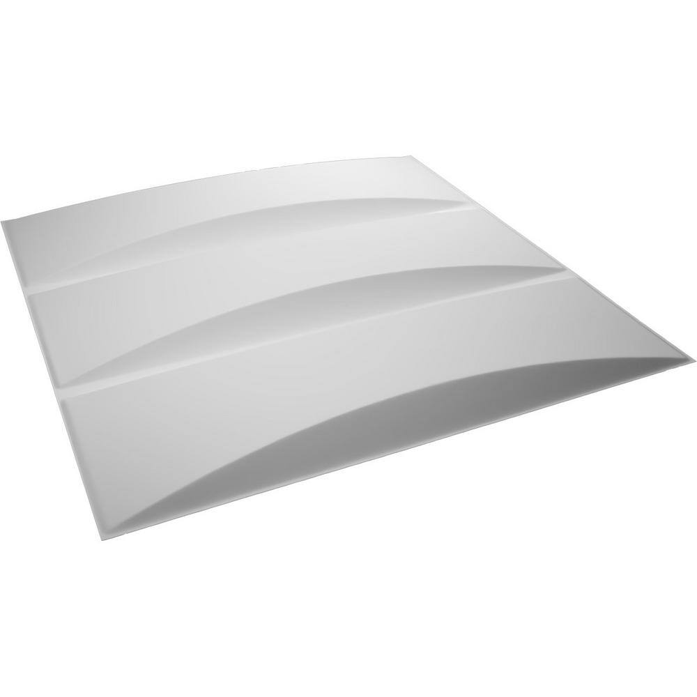 White 3D Textured PVC Decorative Wall Panel