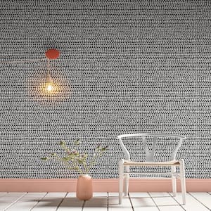Dots Black and White Removable Wallpaper Sample