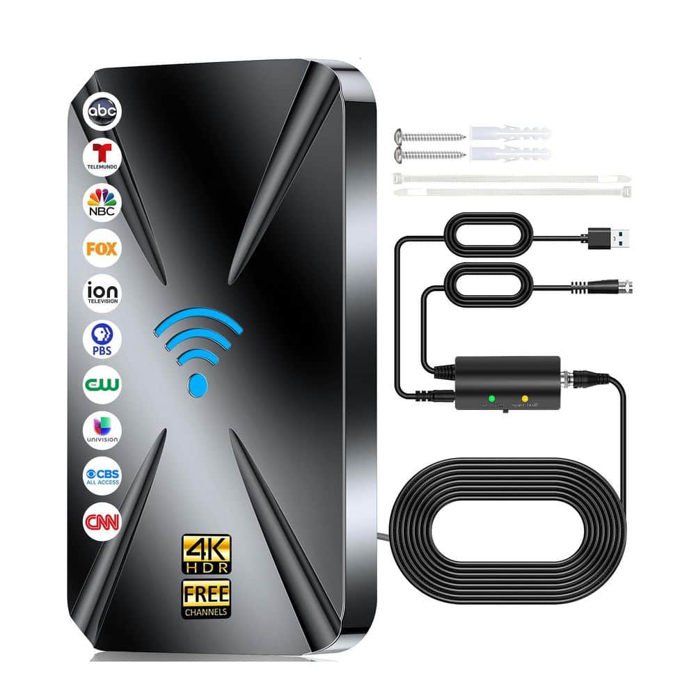 1800+ Mile Range for Smart HDTV and 4K Antenna for Local Channels with Ampl