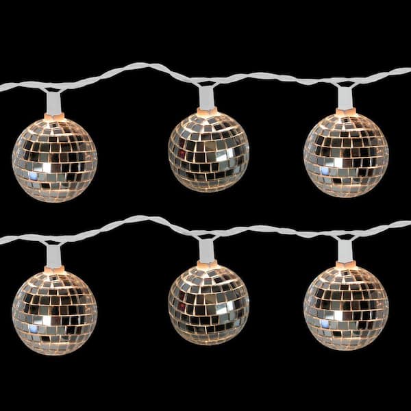 Brite Star 10-Light Disco Ball Clear Light Set