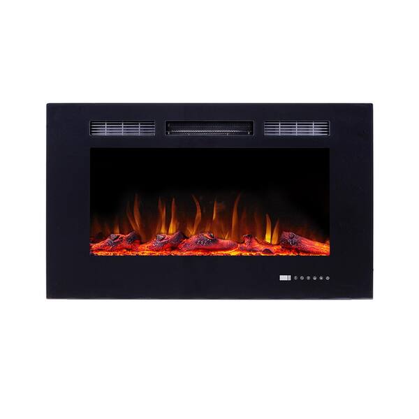 Boyel Living 36 In 400 Sq Ft Electric Fireplace Insert Vl Ef36 The Home Depot Boyel Living 36 In 400 Sq Ft, Electric Fireplace Heater Insert Home Depot