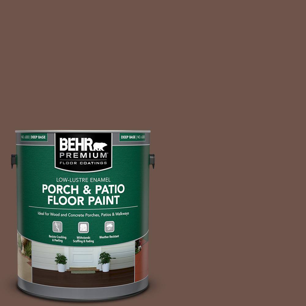 1 gal. #N130-7 Double Fudge Low-Lustre Enamel Interior/Exterior Porch and Patio Floor Paint price history on PriceWatchPro