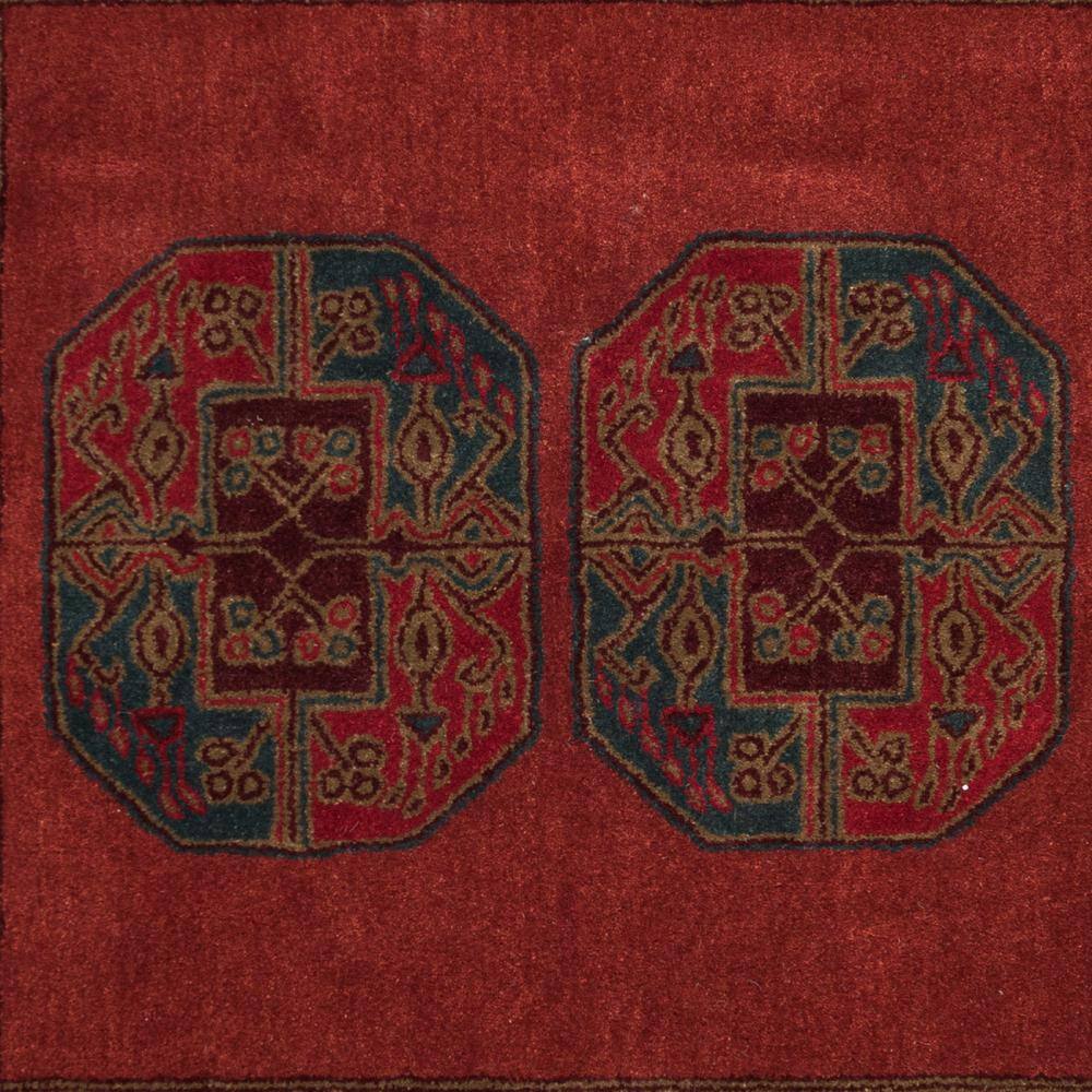 Heritage HG919 Hand Tufted Area Rug - Red - 6'x6' - Safavieh.