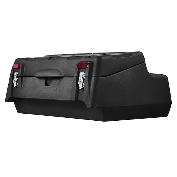 ATV Rear Storage Box, 95L ATV Rear Cargo Box with Padded Backrest, Waterproof LLDPE and Lockable Gear Storage Box