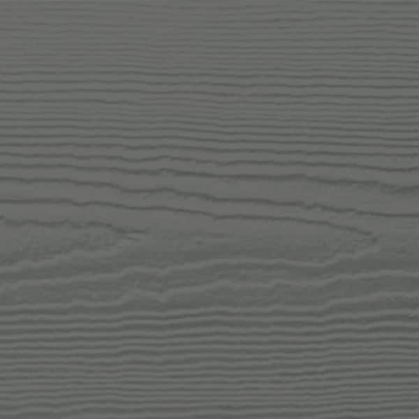 Hardie Plank HZ5 8.25 in. x 144 in. Statement Collection Aged Pewter Cedarmill Fiber Cement Lap Siding