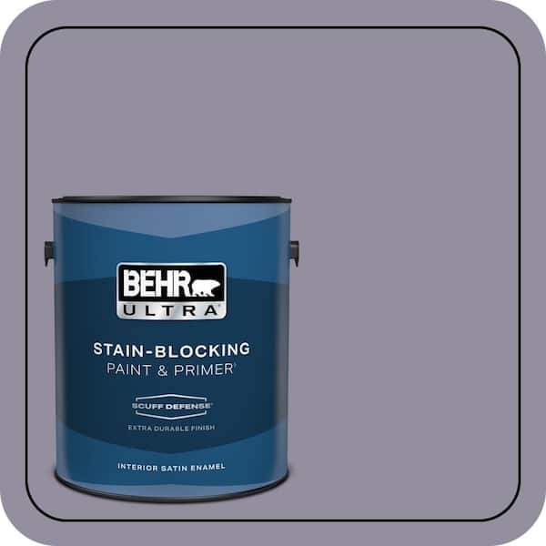 BEHR ULTRA 1 gal. #N560-4 Evening in Paris Extra Durable Satin Enamel Interior Paint & Primer