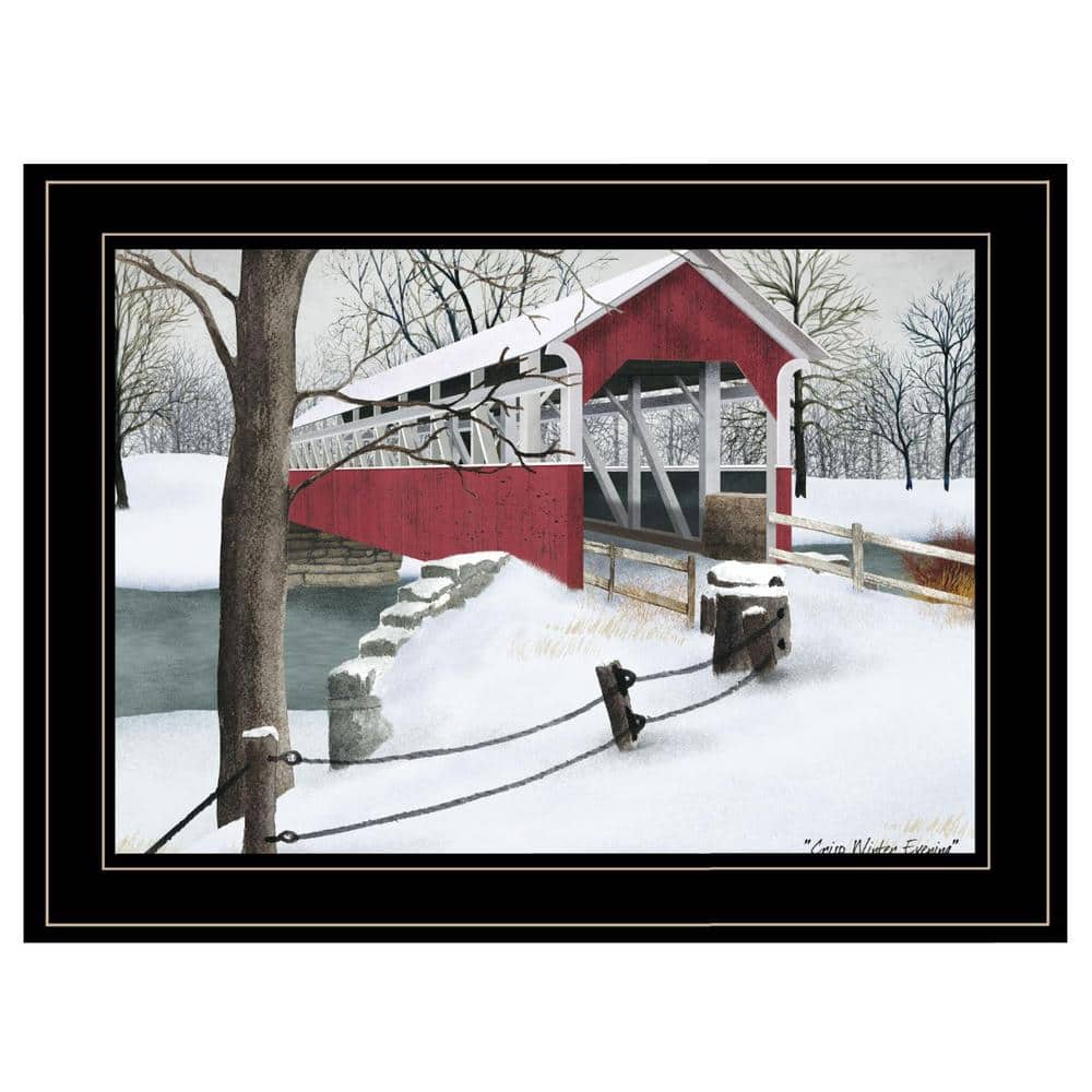 Charlie Crisp Winter Evening 1-Piece Framed Wall Art 15 in. x 19 in. price history on PriceWatchPro