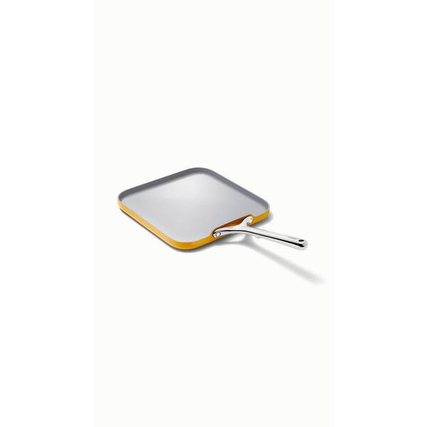 Caraway 11 Ceramic Nonstick Square Grill Pan in Perracotta