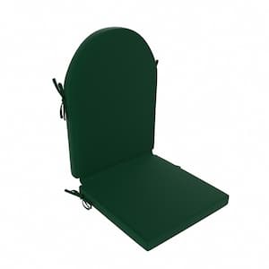 Addison 1 Piece 20.3 in. x 47 in. Beige Outdoor Patio Adirondack Chair Seat Pillow Cushion in Dark Green