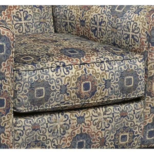 rug printed accent chair