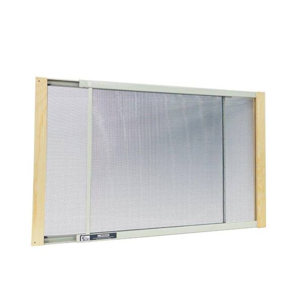 W B Marvin 25 in. x 10 in. Grey Aluminum Adjustable Window Screen