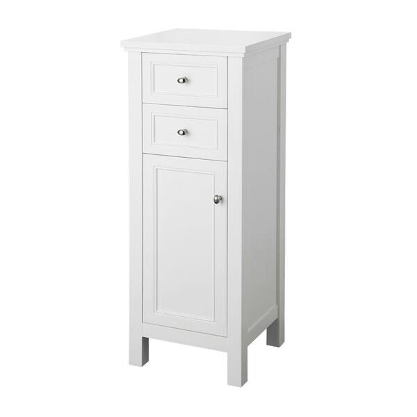 Home Decorators Collection Gazette 16 in. W x 14 in. D x 42 in. H Linen Cabinet in White