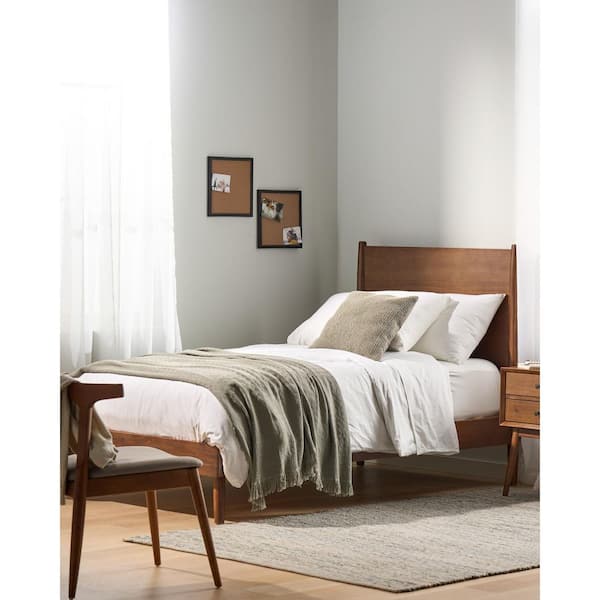 CHRISTOPHER KNIGHT HOME Nova Mid-Century Natural Brown Wood Frame