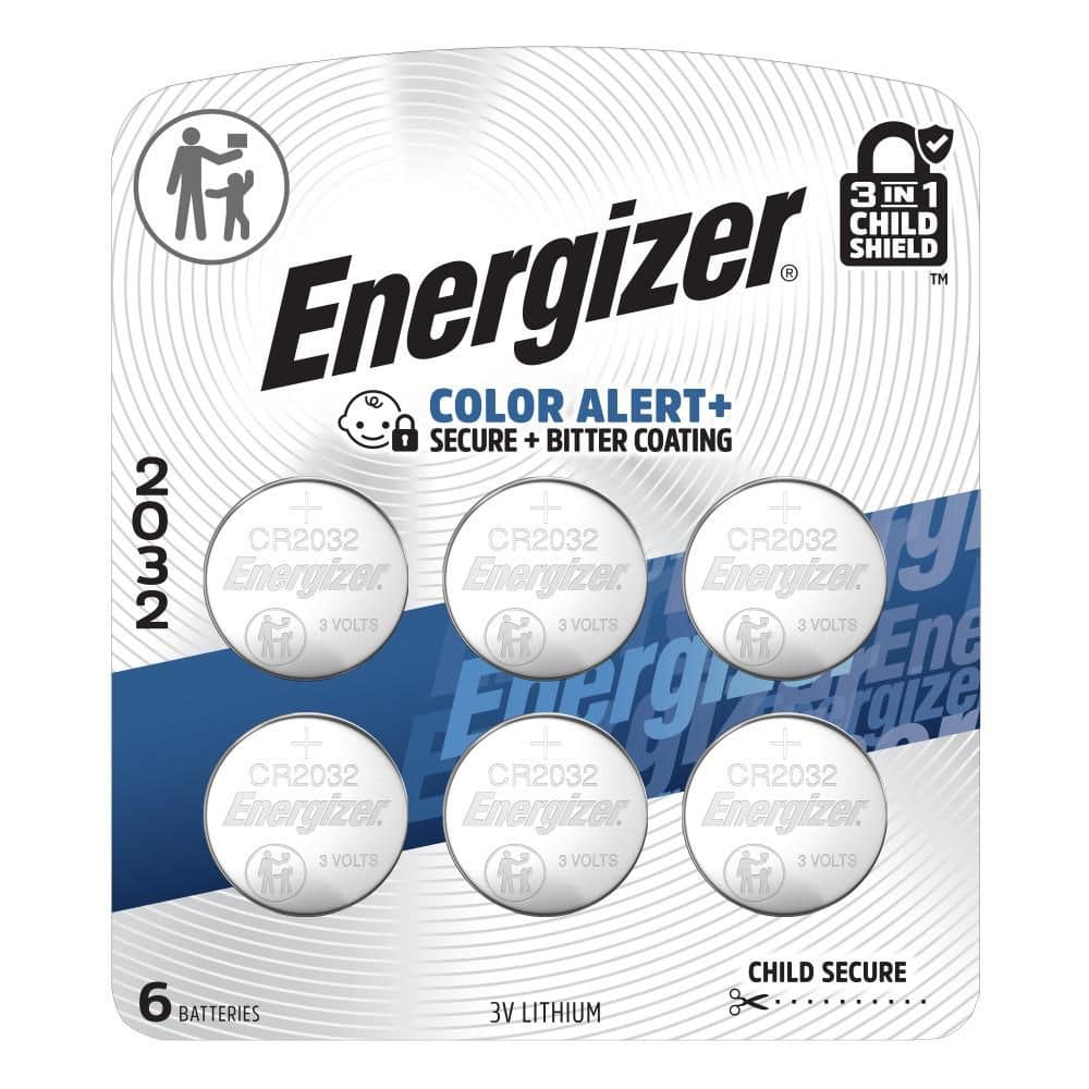アメリカセット Energizer 2032 Batteries (6-Pack), 3V Lithium Coin Batteries