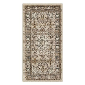 Fitzgerald 2 ft. x 4 ft. Gray Abstract Scatter Area Rug