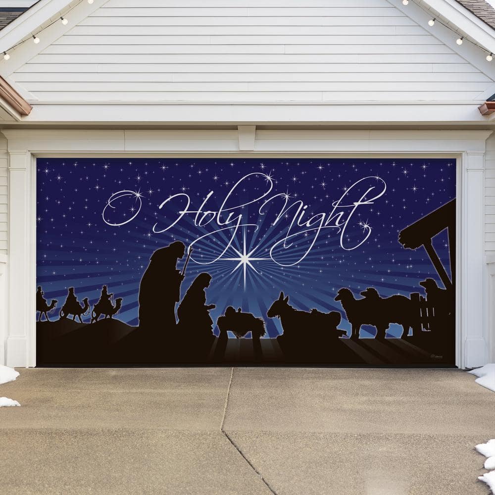 7 ft. x 16 ft. Nativity O'Holy Night Christmas Garage Door Decor Mural for Double Car Garage price history on PriceWatchPro