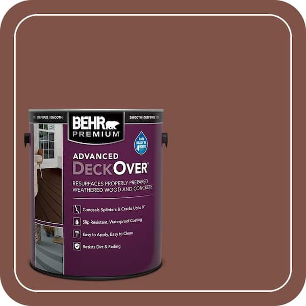 1 gal. #SC-118 Terra Cotta Smooth Solid Color Exterior Wood and Concrete Coating