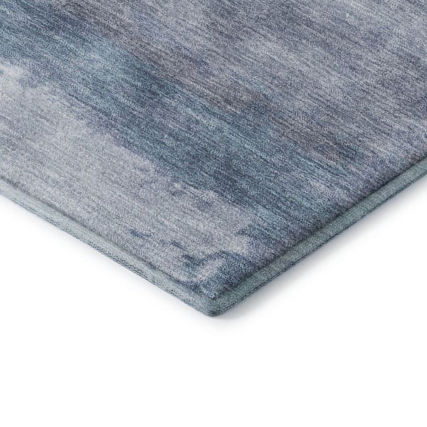 Mayfield Premium Machine Washable Abstract AMF2156 Blue 2 ft. x 3 ft. Accent Rug