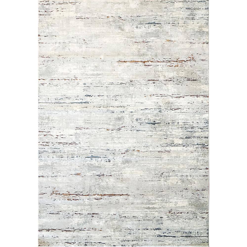Dynamic Rugs Torino Ivory/Blue 5 ft. 3 in. x 7 ft. 7 in. Contemporary
